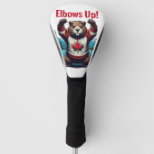 Ellebogen omhoog Canada Golfheadcover (Voorkant)