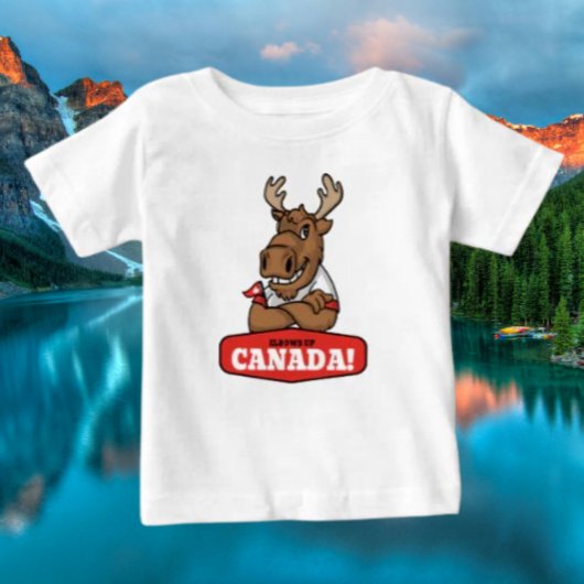 Ellebogen omhoog Canada! Grappig Moose Peuter T-sh