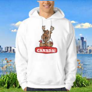 Ellebogen Omhoog Canada! Grappige Eekhoorn met Vla Hoodie