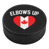 Ellebogen omhoog Canada Hockey Puck (3/4)