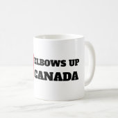 Ellebogen omhoog Canada Koffiemok (Voorkant rechts)