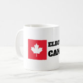 Ellebogen omhoog Canada Koffiemok (Voorkant links)