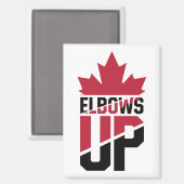 Ellebogen omhoog Canada Magneet (Voorkant / Achterkant)