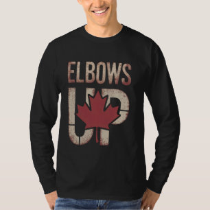 Ellebogen omhoog Canada Meme T-shirt