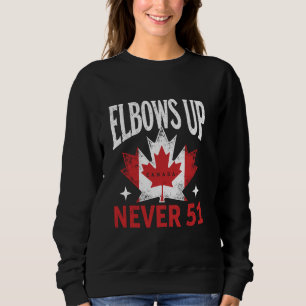 Ellebogen Omhoog Canada Nooit 51 Canada Vlag Sta V Trui