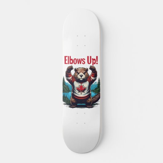 Ellebogen omhoog Canada Persoonlijk Skateboard (Voorkant)