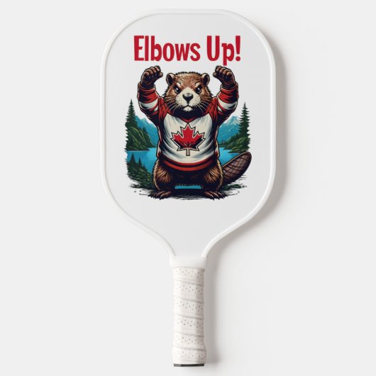 Ellebogen omhoog Canada Pickleball Paddle (Voorkant)