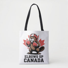Ellebogen omhoog Canada | Quirky Canadian Pride Gi Tote Bag