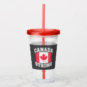 Ellebogen omhoog Canada Sterk Acryl Drinkbeker (Voorkant)