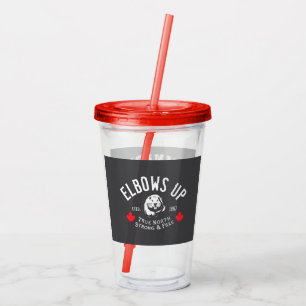 Ellebogen omhoog Canada Sterk Acryl Drinkbeker
