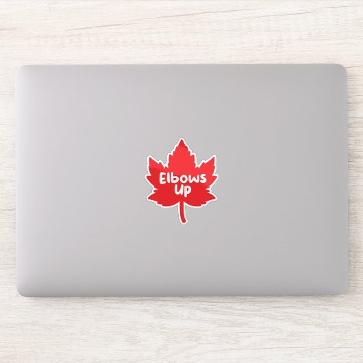 Ellebogen omhoog Canada Sticker (Computer)