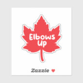 Ellebogen omhoog Canada Sticker (Vel)