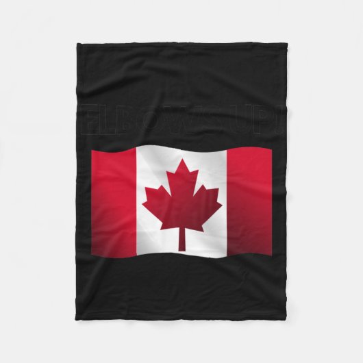Ellebogen omhoog Canada Sticker 10 Fleece Deken (Voorkant)