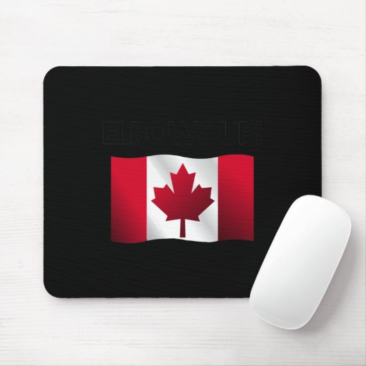 Ellebogen omhoog Canada Sticker 10 Muismat (Met muis)