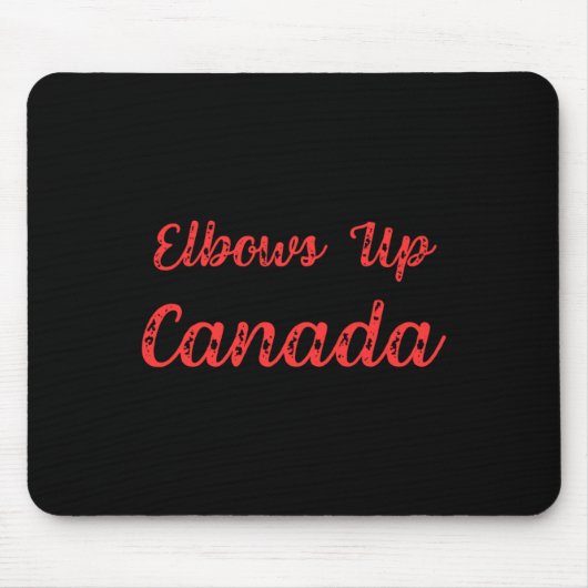 Ellebogen omhoog Canada Sticker 11 Muismat (Voorkant)