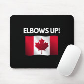 Ellebogen omhoog Canada Sticker 12 Muismat (Met muis)