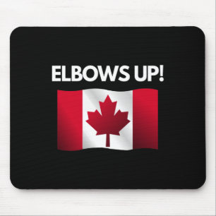 Ellebogen omhoog Canada Sticker 12 Muismat