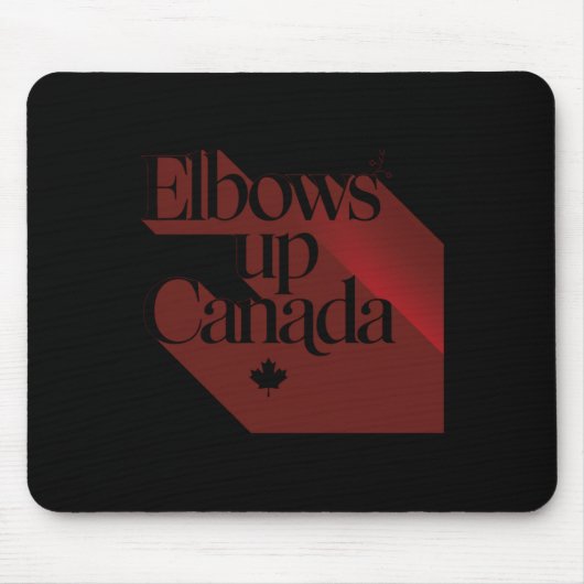 Ellebogen omhoog Canada Sticker 2 Muismat (Voorkant)