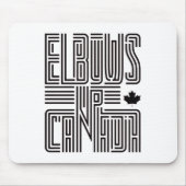 Ellebogen omhoog Canada Sticker 5 Muismat (Voorkant)