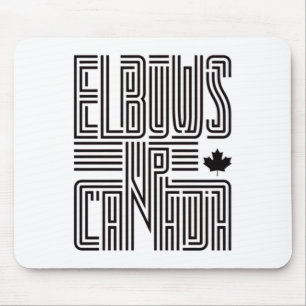 Ellebogen omhoog Canada Sticker 5 Muismat