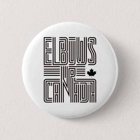 Ellebogen omhoog Canada Sticker 5 Ronde Button 5,7 Cm (Voorkant)