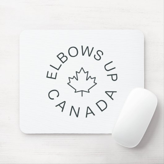 Ellebogen omhoog Canada Sticker 6 Muismat (Met muis)