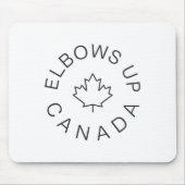 Ellebogen omhoog Canada Sticker 6 Muismat (Voorkant)
