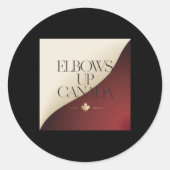 Ellebogen omhoog Canada Sticker 9 (Voorkant)