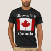 Ellebogen omhoog Canada! T-shirt (Voorkant)