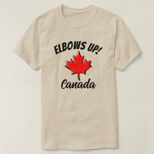 Ellebogen omhoog! Canada T-shirt (Design voorkant)