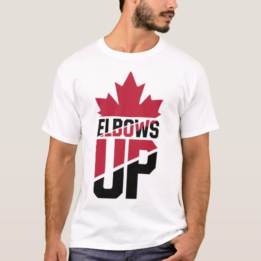 Ellebogen omhoog Canada T-shirt (Voorkant)
