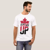 Ellebogen omhoog Canada T-shirt (Voorkant volledig)