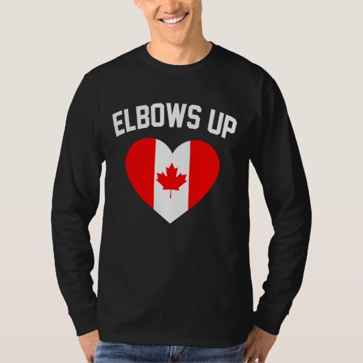 Ellebogen omhoog Canada T-shirt (Voorkant)