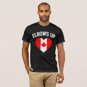 Ellebogen omhoog Canada T-shirt (Voorkant volledig)
