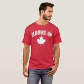 Ellebogen omhoog Canada. T-shirt (Voorkant volledig)
