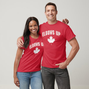 Ellebogen omhoog Canada. T-shirt