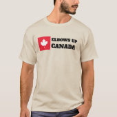 Ellebogen omhoog Canada T-shirt (Voorkant)