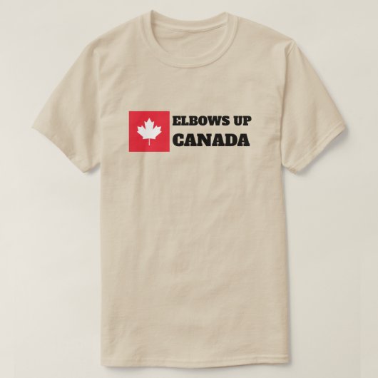 Ellebogen omhoog Canada T-shirt (Design voorkant)