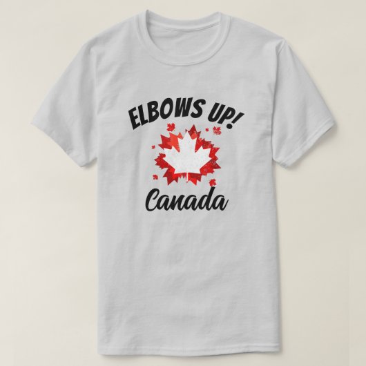 Ellebogen omhoog! Canada T-shirt (Design voorkant)