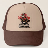 Ellebogen omhoog Canada trots Trucker Pet (Voorkant)