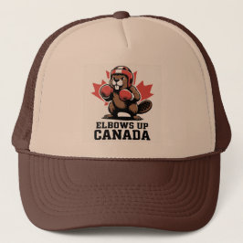 Ellebogen omhoog Canada trots Trucker Pet