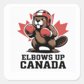 Ellebogen omhoog Canada trots Vierkante Sticker (Voorkant)