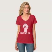 Ellebogen Omhoog Canada - Trotse Canadees T-shirt (Voorkant volledig)