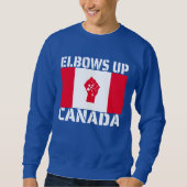 Ellebogen Omhoog Canada - Trotse Canadezen Trui (Voorkant)