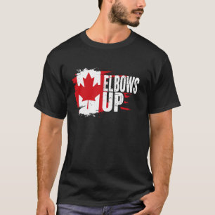Ellebogen Omhoog Canada True North Sterk en Vrij T T-shirt