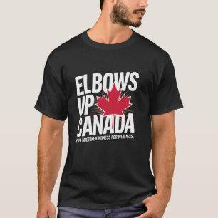Ellebogen Omhoog Canada True North Sterk Vrij Trot T-shirt