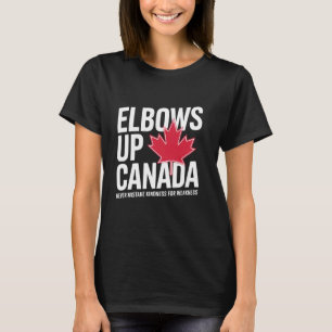 Ellebogen Omhoog Canada True North Sterk Vrij Trot T-shirt
