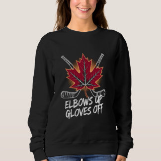 Ellebogen Omhoog Canada True North Sterk Vrij Trot Trui
