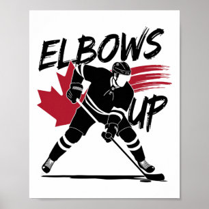 Ellebogen Omhoog Canada True North Sterk Vrije Hoc Poster