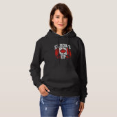 Ellebogen Omhoog Canada Vlag Steun Trots Hoodie (Voorkant volledig)